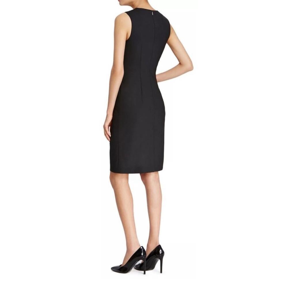 BOSS Dirusa Fundamental Sheath Dress Size 2 Black Corporate Dress Classy Chic - Picture 2 of 13